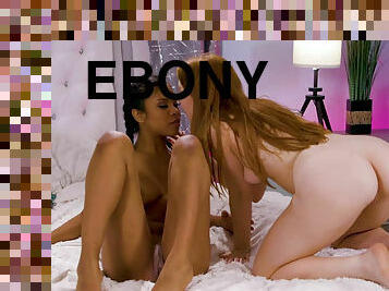 Ebony Nia Nacci licks sweet Arietta Adams' pussy