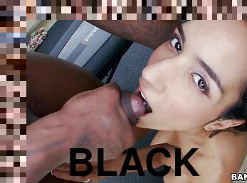 maigre, ejaculation-sur-le-corps, interracial, ados, black, sur-le-visage