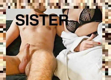 Home alone and my stepsister fucks me
