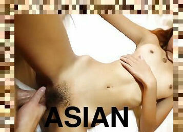A new asian porn clip with skinny girl