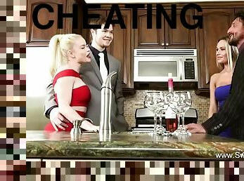 Blonde swinger cheating wife