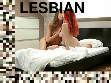 chatte-pussy, lesbienne, ados, rousse, lingerie
