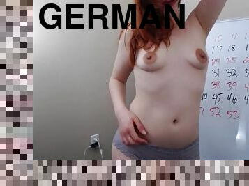 lærer, tysk, stripping, webkamera, rumpe-butt, erting