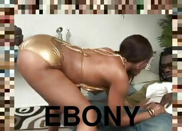 Super curvy ebony finally finds her cock of a dream