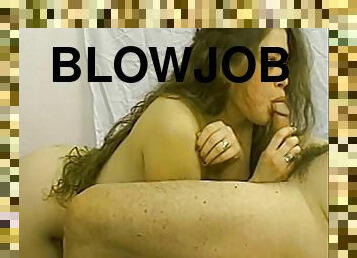 Astounding Brunette Serves A Magnificent Blowjob To A Lucky Man