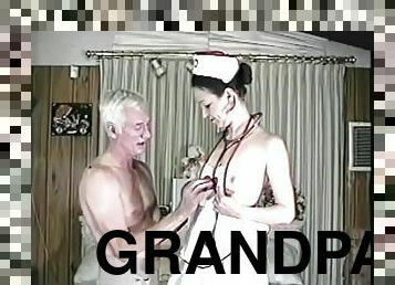 Nurse gets nailed by a hung grandpa