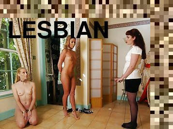 Naughty lesbians in BDSM hot porn video