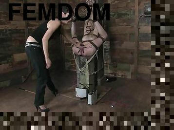 Rain DeGrey Tortured and Wrapped in Foil Paper in BDSM Vid