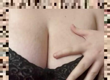 Teasing you with a huge breast! Full video on OF (@ghs23)