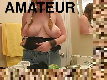 baignade, gros-nichons, mamelons, amateur, natte, baisers, blonde, naturel, gode, solo