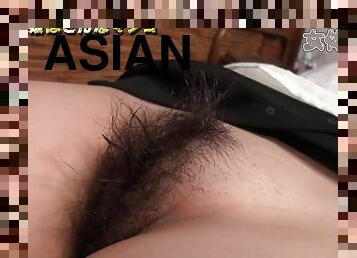 asiatique, poilue, masturbation, chatte-pussy, ados, japonais, érotique, ados-asiatique