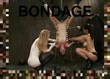 Ariel X gets pinched and banged by a sex machine in BDSM vid