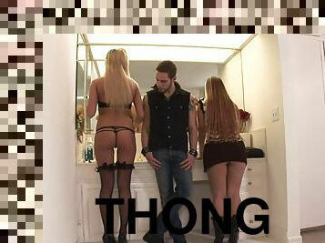 Dressing room adventures with two sexy blond betties
