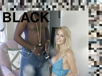 A sinful sex doll spreads her legs for a black fella