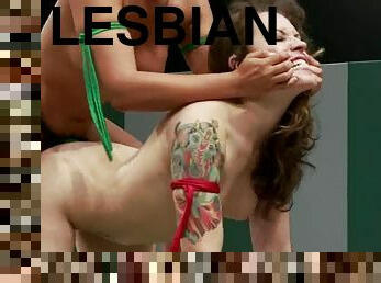 Elizabeth Thorn and Penny Barber have wild lesbian sex after a fight