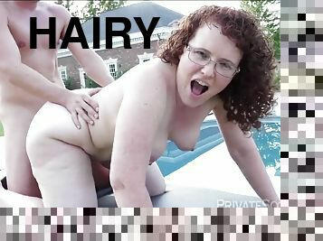 Screw Mamma's Hairy Red Slit - Mature Sex