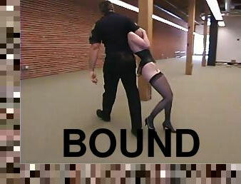 Sexy Kendra James gets bound and toyed by a policeman