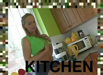 Victoria gets her ass unforgettably fucked in the kitchen