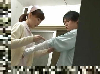 Naughty Japanese Nurse Getting Fucked Hard in the Shower