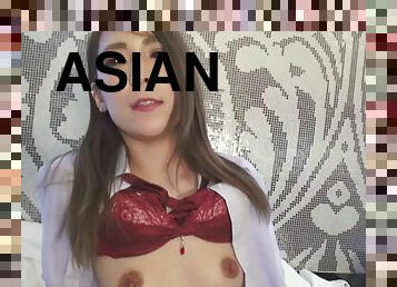 asiatique, mamelons, maigre, ados, hardcore, japonais, ados-asiatique