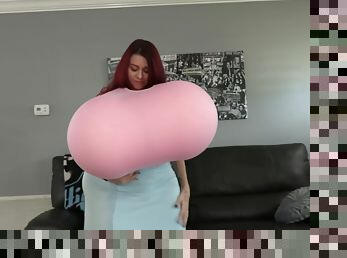 Catherine Foxx - Ginary Grows Giant Tits & Ass & Sucks & Fuck