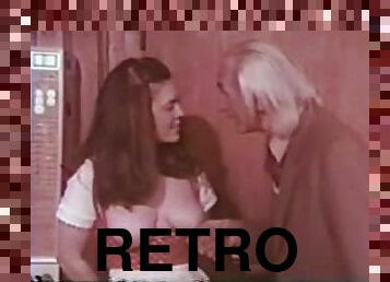 Pretty brunette Patricia Rhomberg enjoys 69 in hot retro clip