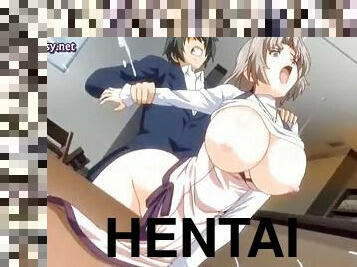 Sexy hentai secretary gets drilled