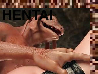 potwór, hentai, 3d, brutalne