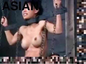 Pervert Asian Slave Tia Ling gets punished for her sins