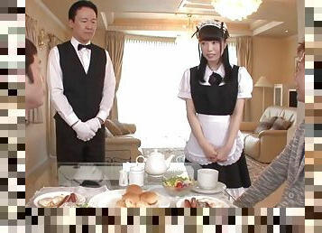 Japanese maid spreads her legs for great sex sessions