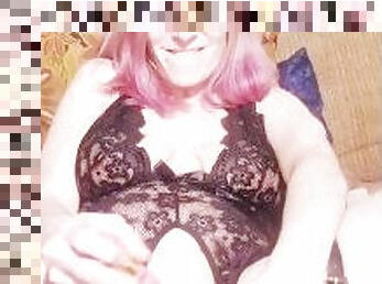 gros-nichons, masturbation, orgasme, amateur, milf, jouet, blonde, solo