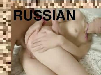 Cute Russian teen gives up her ass