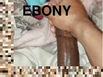 masturbation, ébène, énorme-bite, branlette, massage, black, secousses, solo, bite