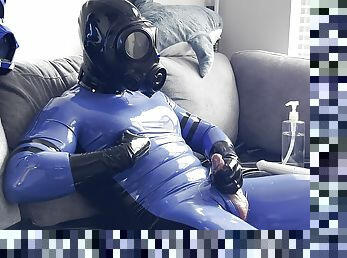 rubber drone jerk off and cum shot