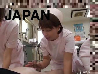 Japanese nurses suck dicks and make patients happy