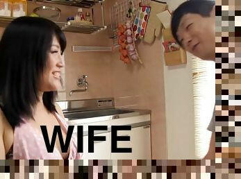 asia, isteri, amatir, gambarvideo-porno-secara-eksplisit-dan-intens, jepang, pasangan, dapur, teransang