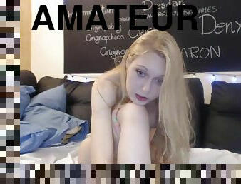 Gorgeus Blonde Slut Puts On A Sexy Webcam Tease