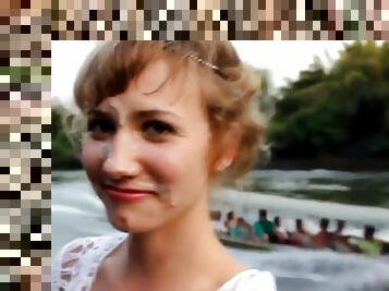 Russian Teen Slut Taking Fat Facial In Thailand