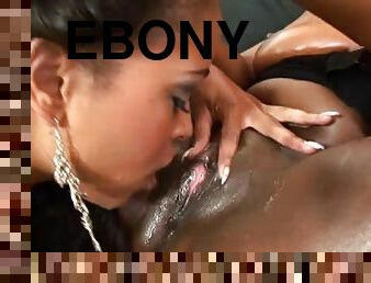 Ebony Lesbos Have Some Real Fun With Strapons