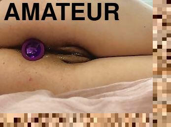 gros-nichons, extrême, énorme, orgasme, chatte-pussy, femme, amateur, anal, jouet, maison