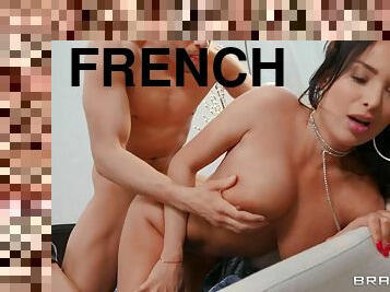 Bodacious French damsel gets nicely fucked on the couch