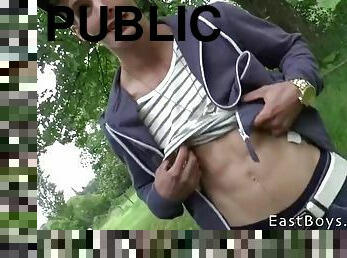 Caravan Boys - Public Handjob