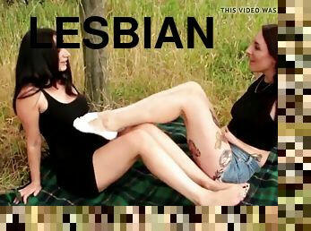 Educating aline lesbians foot licking domination outdoor