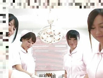 Horny Japanese Nurses Gets Oiled In A Hot And Hardcore Group Sex