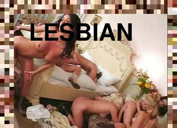 Fantastic Pornstars getting kinky in blazing hot lesbian orgy