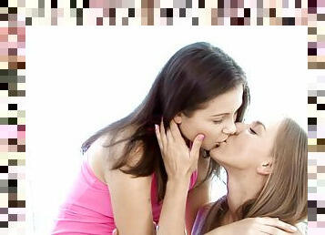 Desirous Darlings Malia And Dulce In A Hardcore Lesbian Action