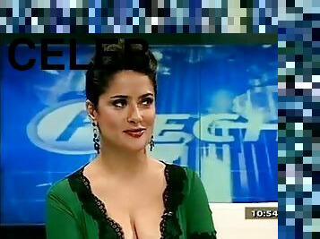 Salma Hayek exposes her tits