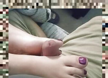 Short foot job pretty toes