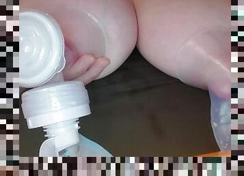 Wanna suck my leaky milky titties and drink my milk?