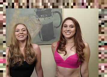 Rose Red Tyrell and Tiffany Kohl show their boobs and rub a BBC